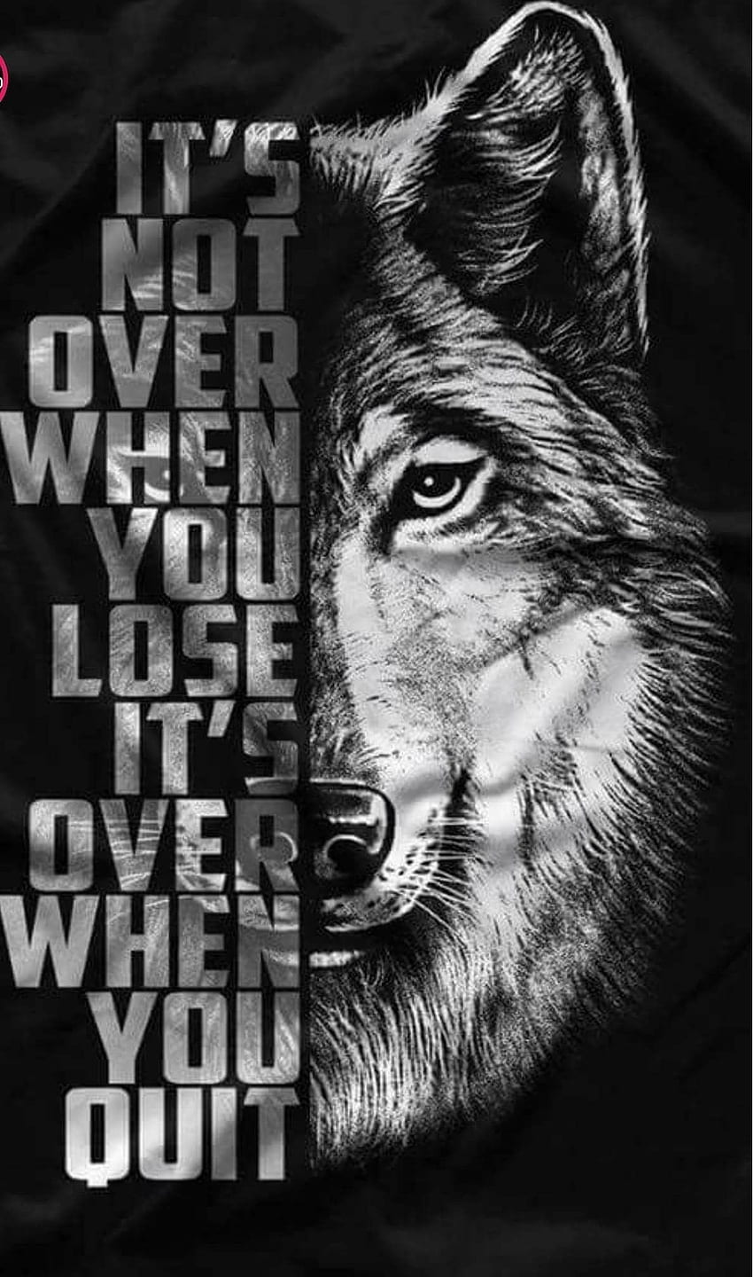 Lone Wolf Quote HD phone wallpaper