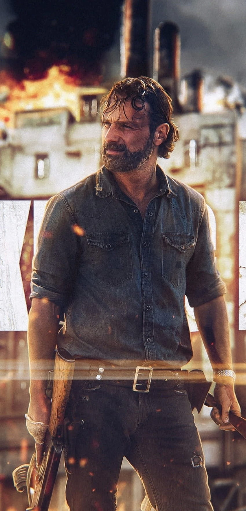 Rick Grimes, The Walking Dead, Serie de Televisión fondo de pantalla del teléfono