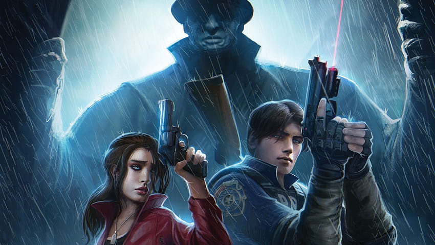 Poster Game Resident Evil 2 Resolusi 1440P, Mr X Wallpaper HD