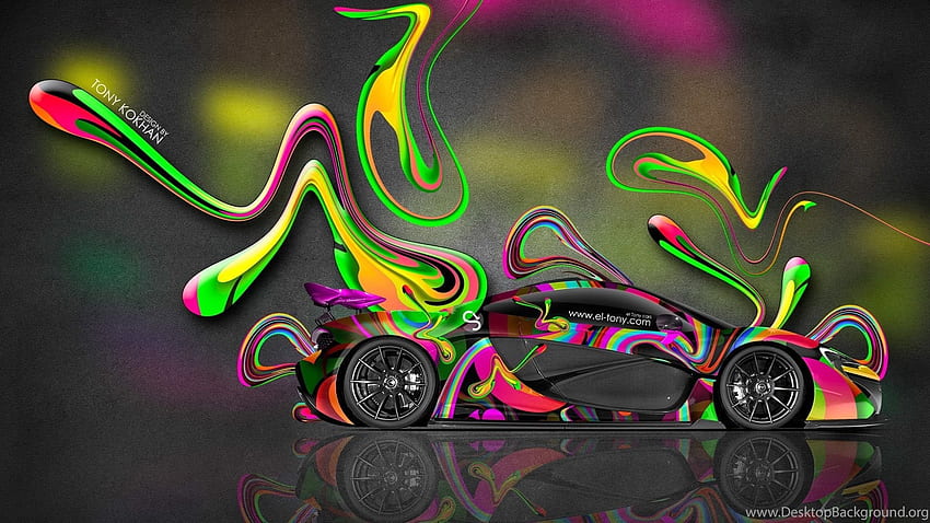 Mclaren P1 GTR Car Art Background, Cars Art HD wallpaper