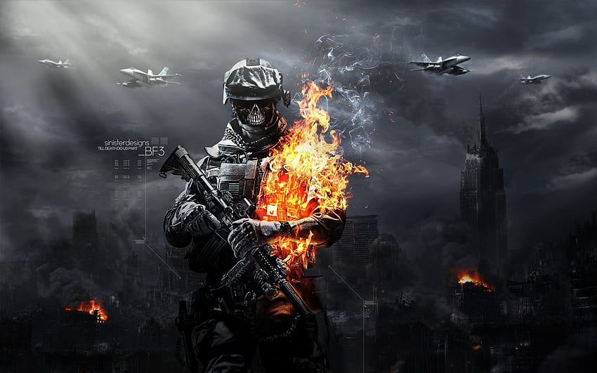 Games, Fire, Battlefield, War HD wallpaper