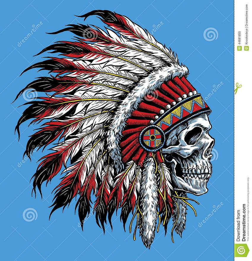 Indian chief tattoo hi-res stock photography and images - Alamy
