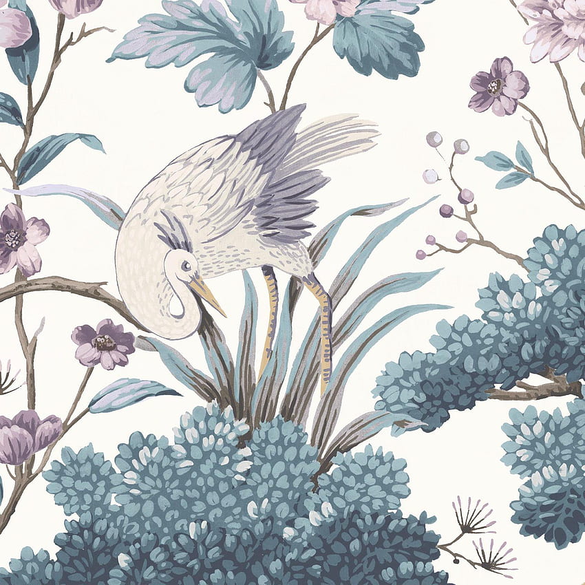 Rauhfaser und Magnolie, japanischer Vogel HD-Handy-Hintergrundbild