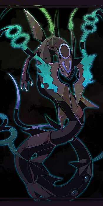 Free download Shiny Mega Rayquaza Black HD Png Download 800x600