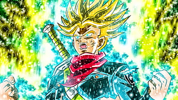 Rage Trunks, dbs, HD wallpaper