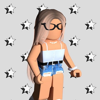 Download Cute Roblox Girl In Glasses Wallpaper