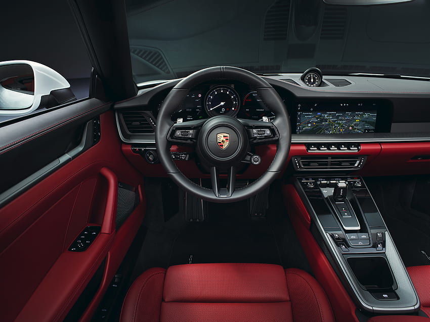 Porsche 911 Carrera S Cabriolet, interior, 2019 fondo de pantalla