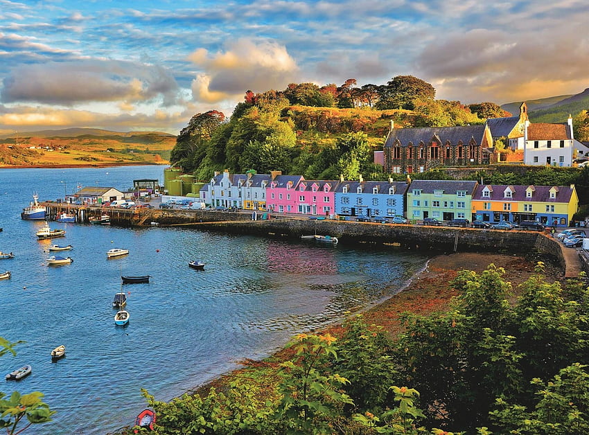 Portree - Isle of Skye - Scotland, Scotland, Portree, Scottish Islands, Isle of Skye HD wallpaper