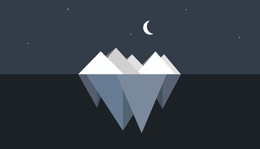 Iceberg Minimalist Laptop, Minimalist, und Hintergrund HD-Hintergrundbild