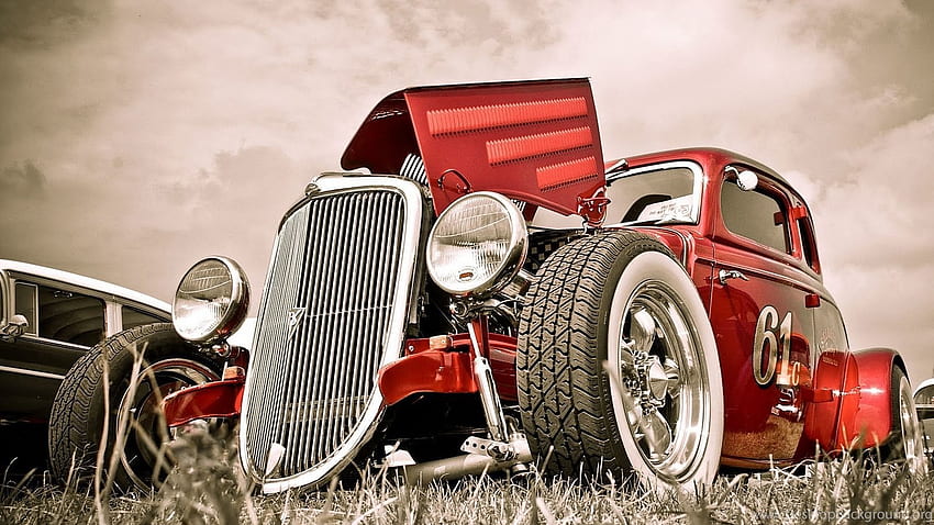 Old School Cars Background HD wallpaper