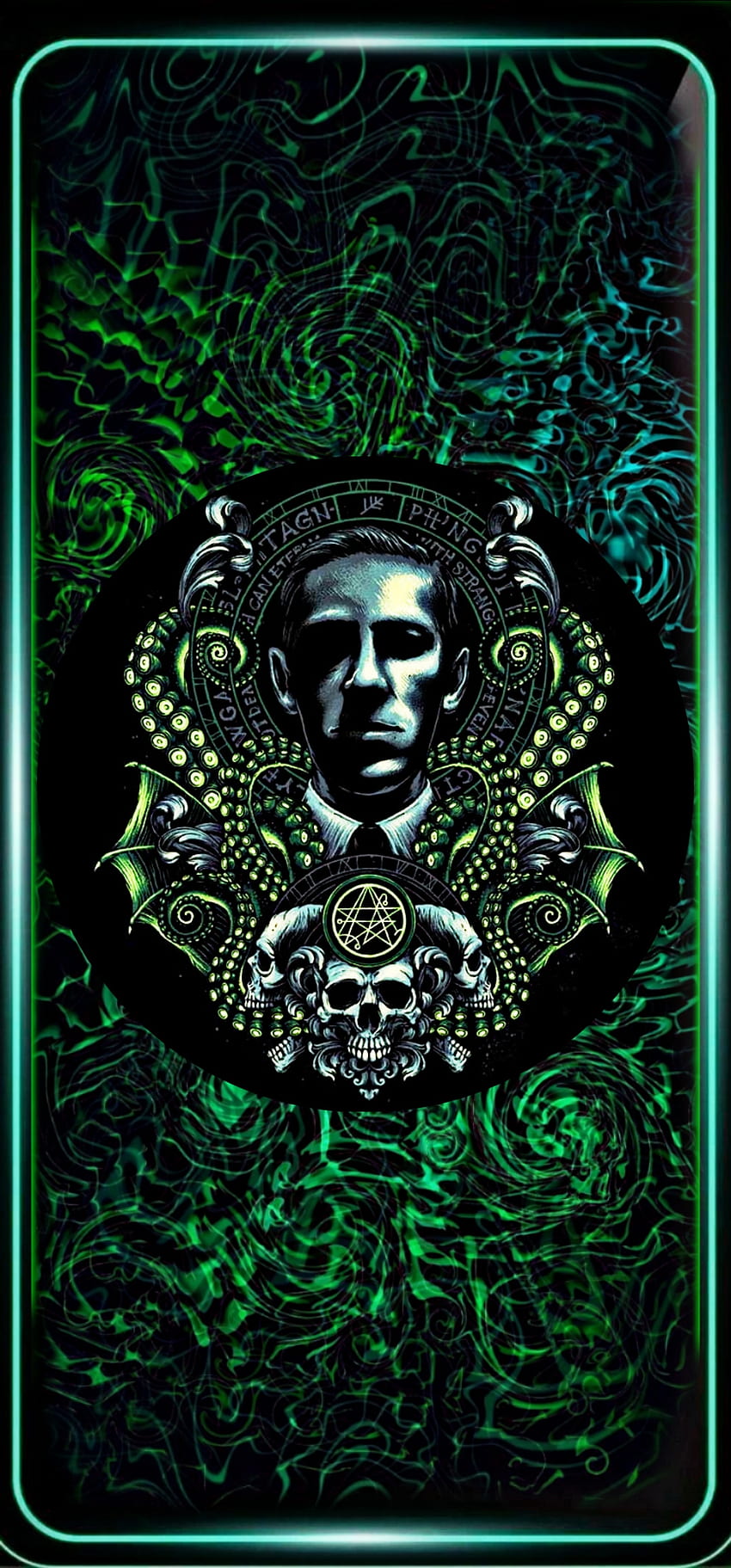 Lovecraft, Damascus, Edge, Green HD phone wallpaper | Pxfuel