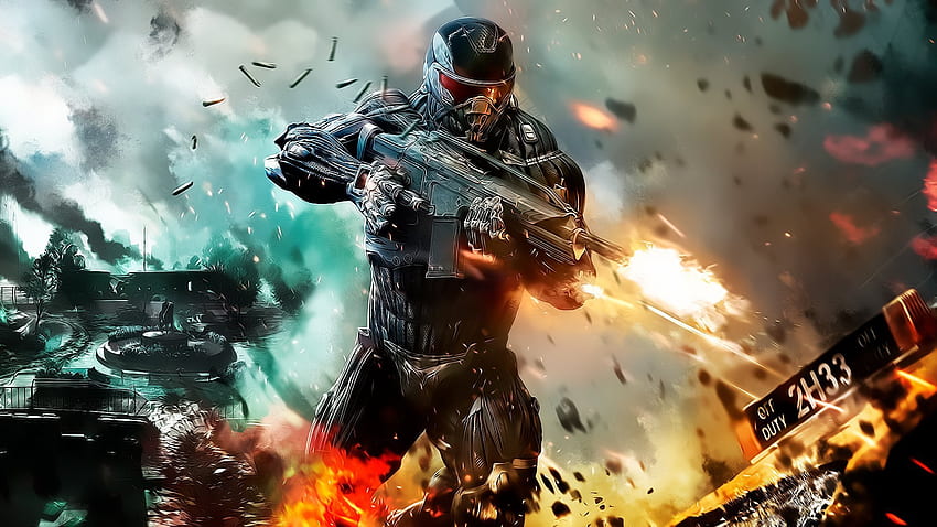 Download Enjoy an immersive experience with your Pixel 3 using this Crysis  3 background. | Wallpapers.com