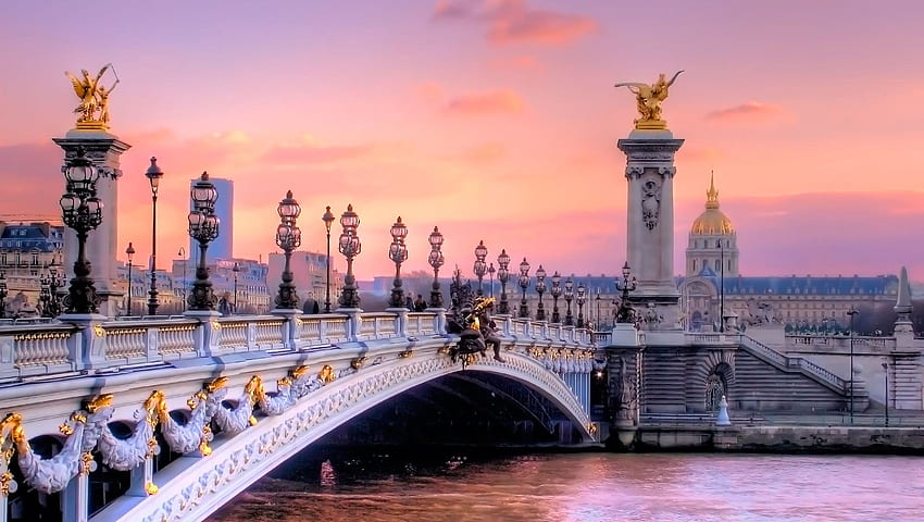 Paris - Pont Alexandre Iii,, Cute Paris HD wallpaper