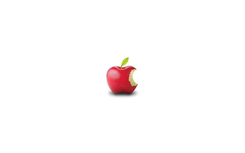 Apple Inc_ Mac лога на бял фон. . 184020. НАГОРЕ, Лого на храните HD тапет