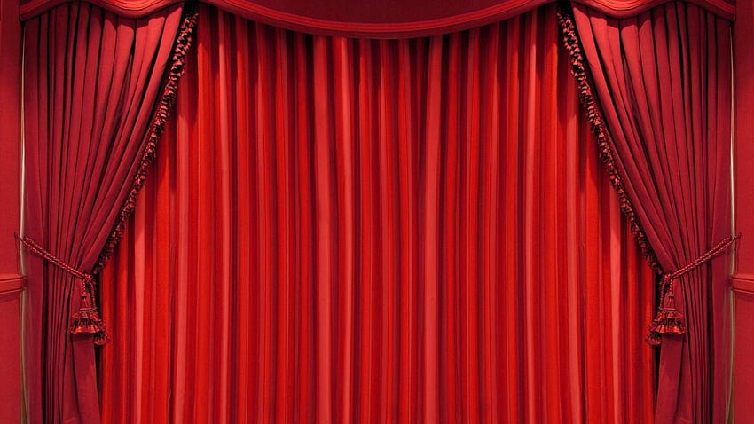 赤いカーテンの背景 黒の背景 - カーテン - -, 濃い赤のカーテン 高画質の壁紙