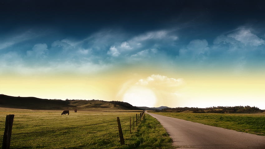 belle route de campagne