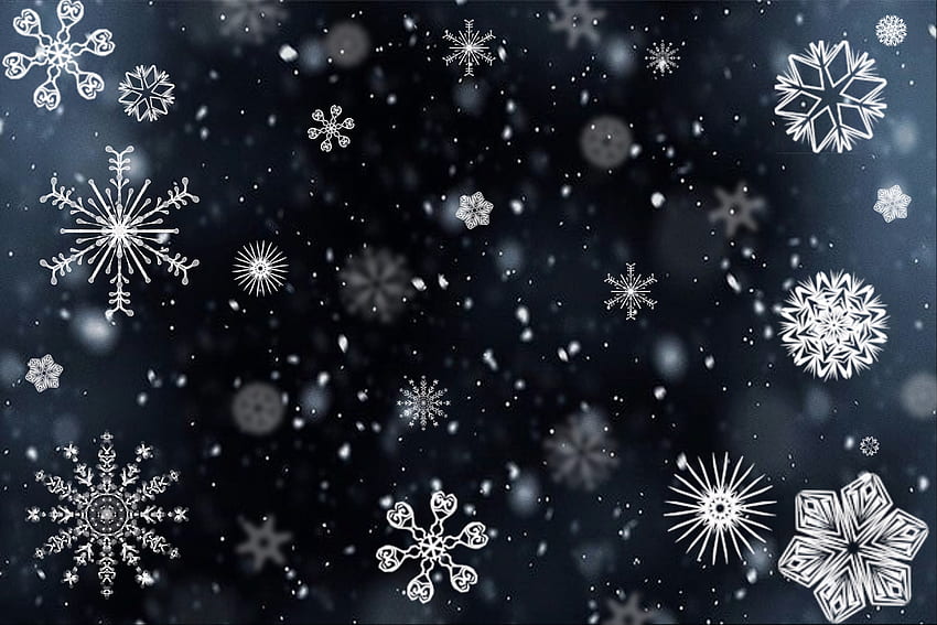 Streszczenie, płatki śniegu, wzór, tekstura Tapeta HD
