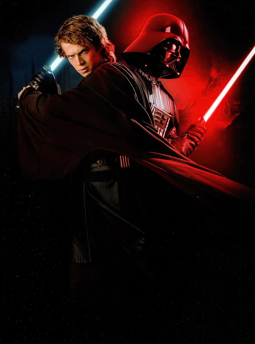 Anakin Skywalker & Darth Vader High HD phone wallpaper