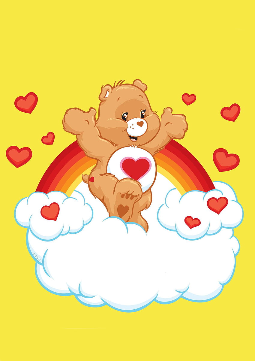 Care Bears Heart von Honey Cookie Flash. t, Aesthetic Care Bear HD-Handy-Hintergrundbild