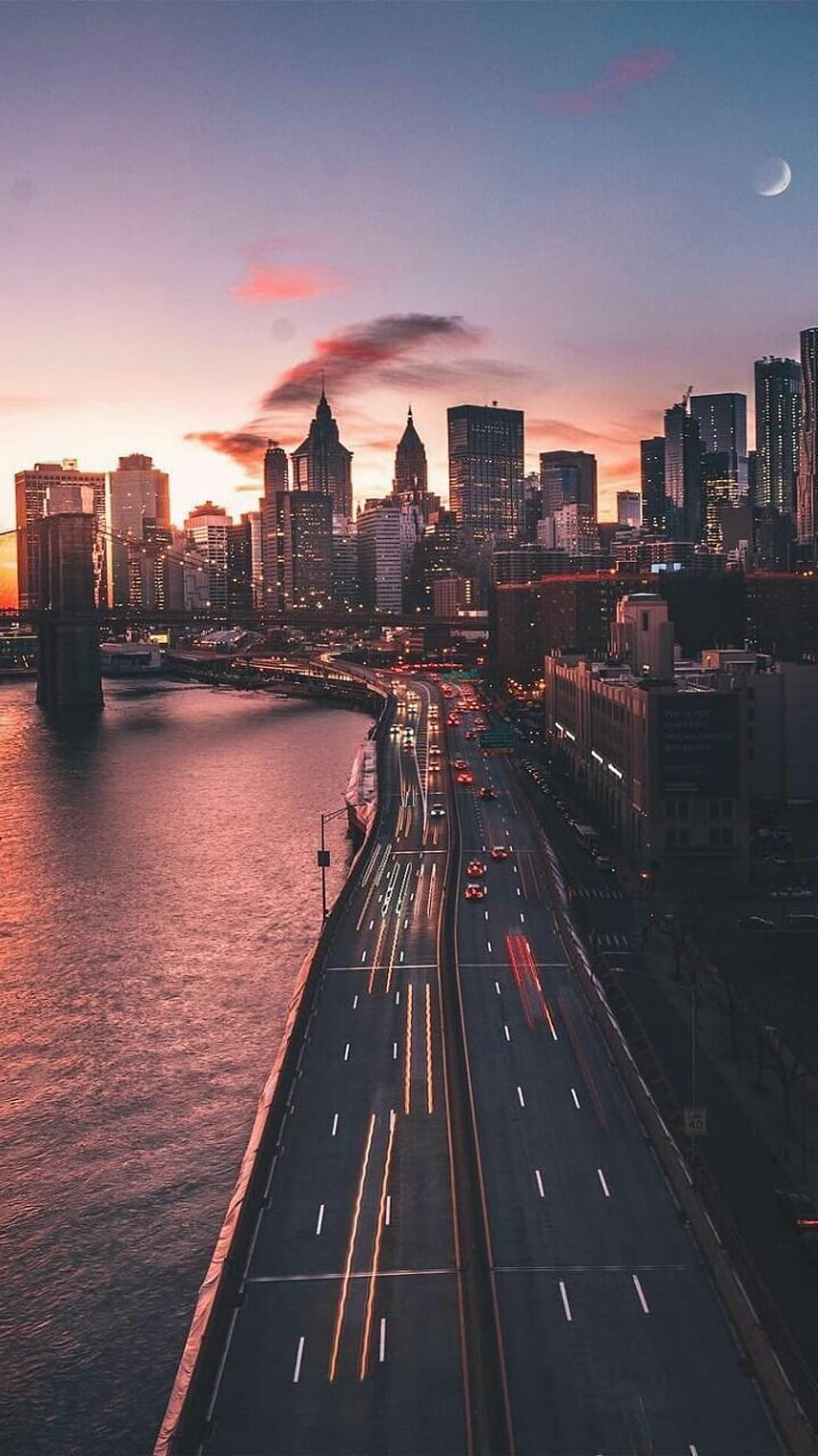 Ciudad de Nueva York inspirada en Una historia de amor con la ciudad de Nueva York. Ciudad, Nueva York Estética fondo de pantalla del teléfono