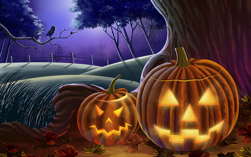 Animierte Halloween-Hintergründe – Festival-Sammlungen HD-Hintergrundbild