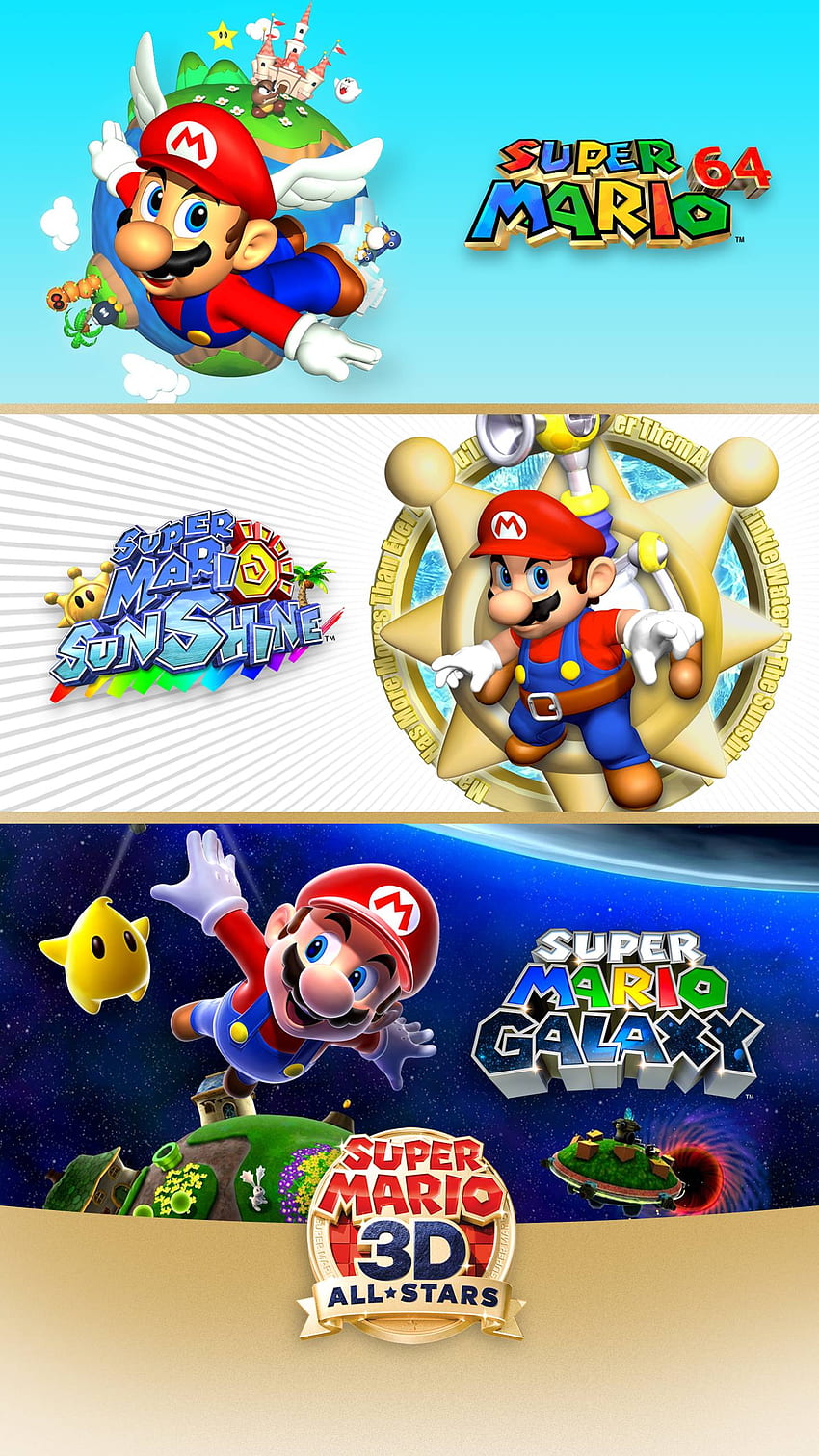 Super Mario 3D All Stars-Trilogie. Katze mit Monokel HD-Handy-Hintergrundbild