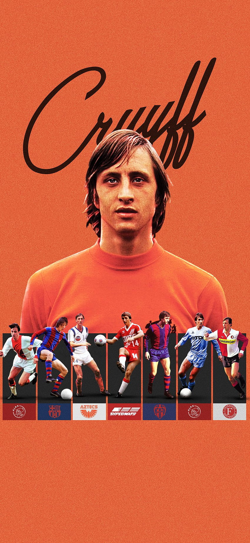 Johan Cruyff, Kunst, Gesichtsausdruck HD-Handy-Hintergrundbild