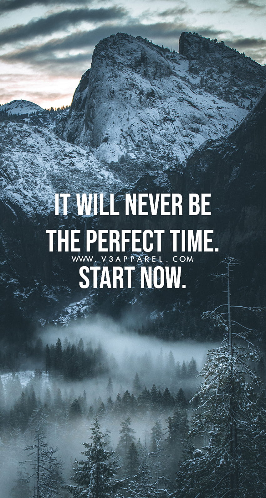 It will never be the perfect time. Start now. this MadeToMo. quotes, Phone quotes, Phone HD phone wallpaper