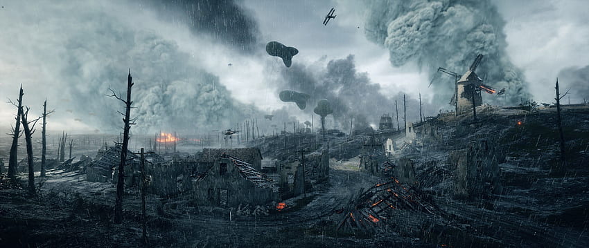 medan perang yang terbakar 1 EA DICE Perang Dunia I Wallpaper HD