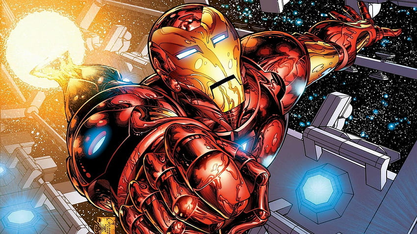 Flying Iron Man Background, Red Man Computer HD wallpaper