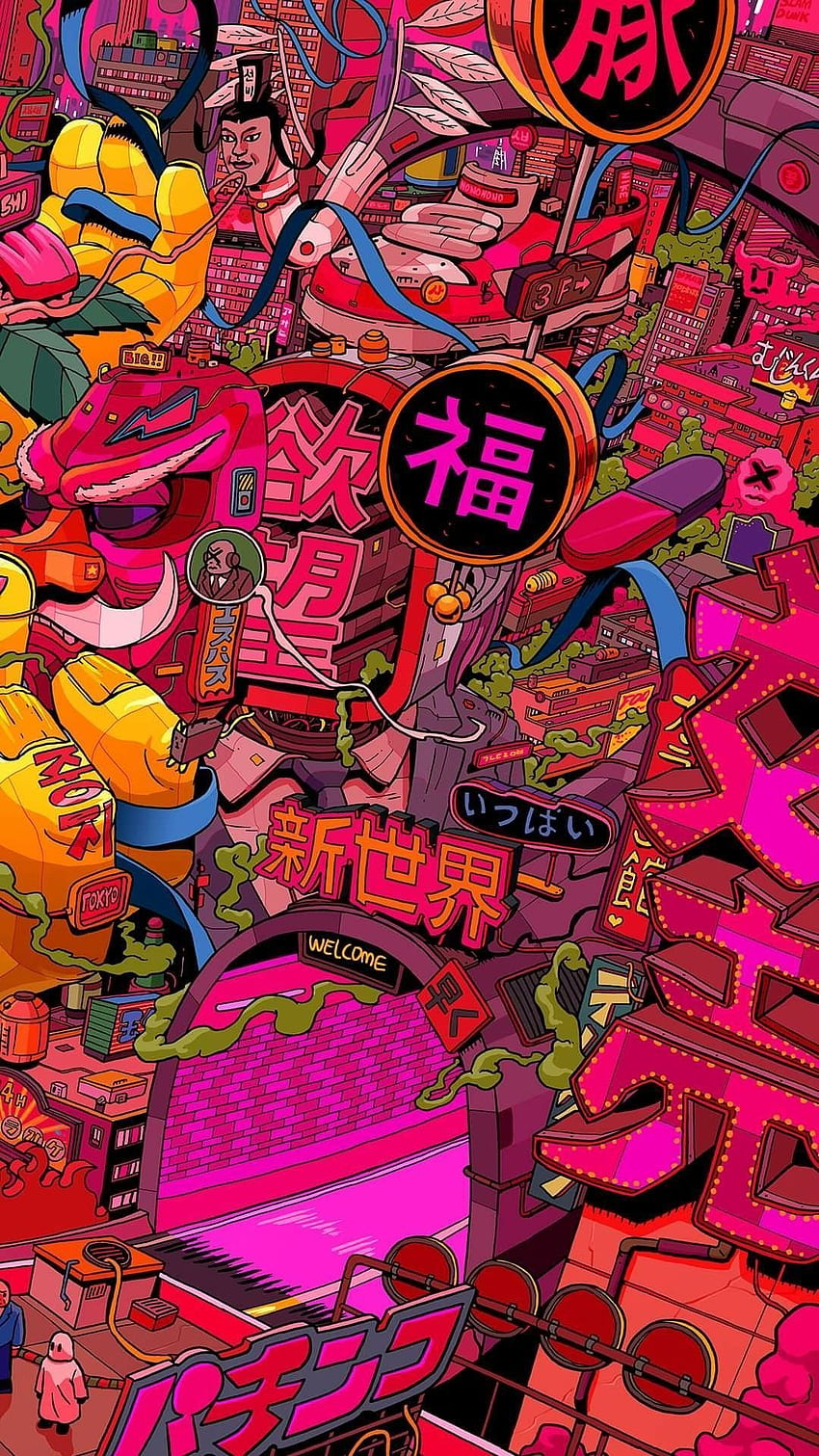 Psychedelic anime HD wallpapers | Pxfuel