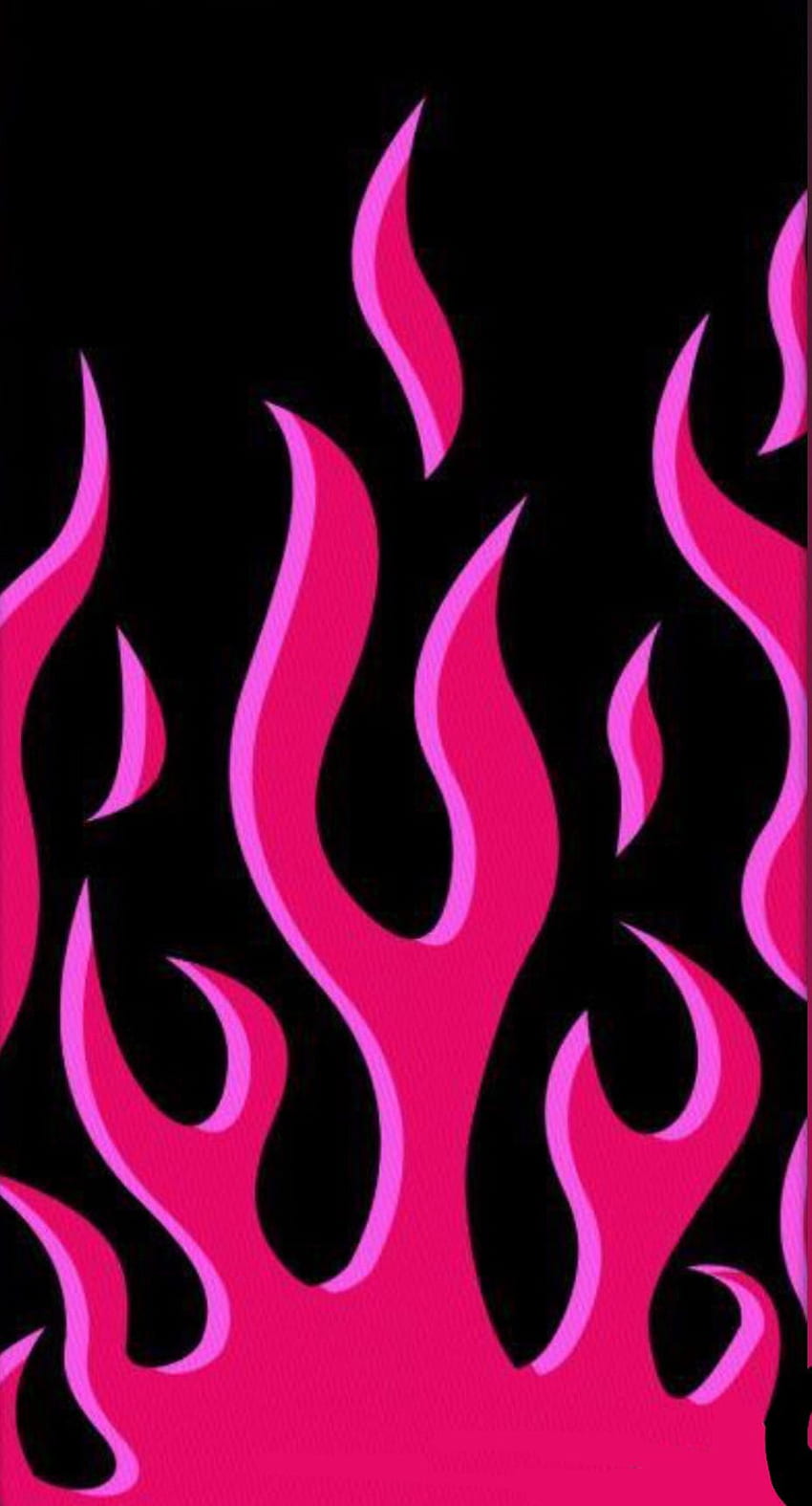 rosa Flammen. Ausgefallenes, ikonisches, ästhetisches iPhone, Pink Fire HD-Handy-Hintergrundbild