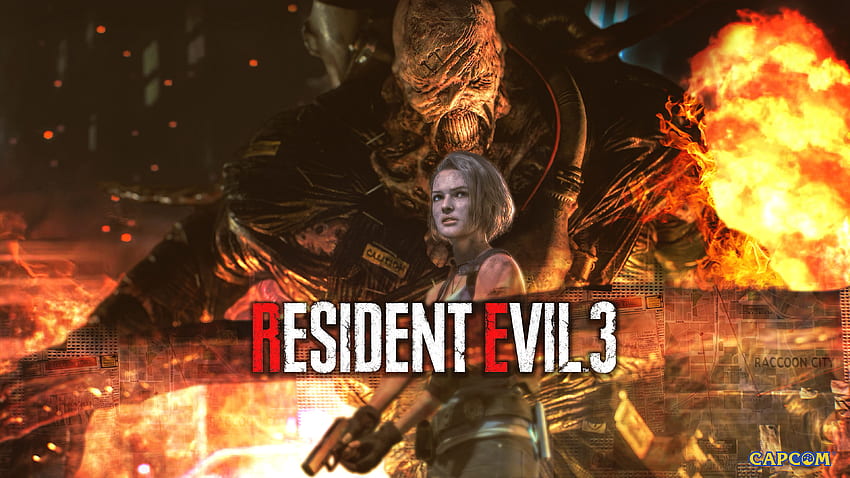 Resident Evil 3 Remake - จิลวาเลนไทน์ & กรรมตามสนอง () วอลล์เปเปอร์ HD