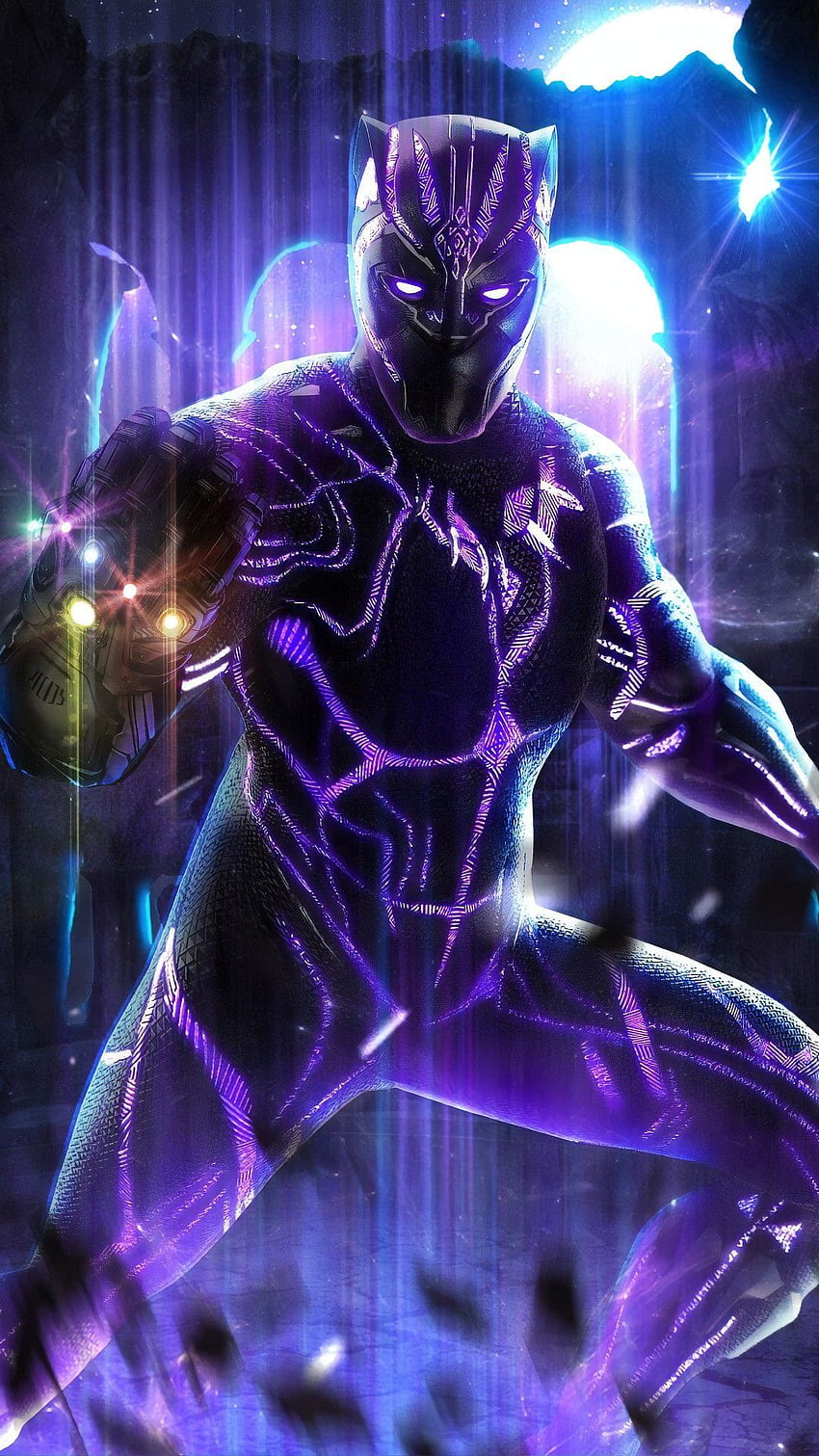 Black Panther With Infinity Gauntlet Mobile iPhone, Android, Samsung, Pixel, X in 2020. Black panther marvel, Marvel comics , Marvel superhero posters, Black Panther Endgame HD phone wallpaper