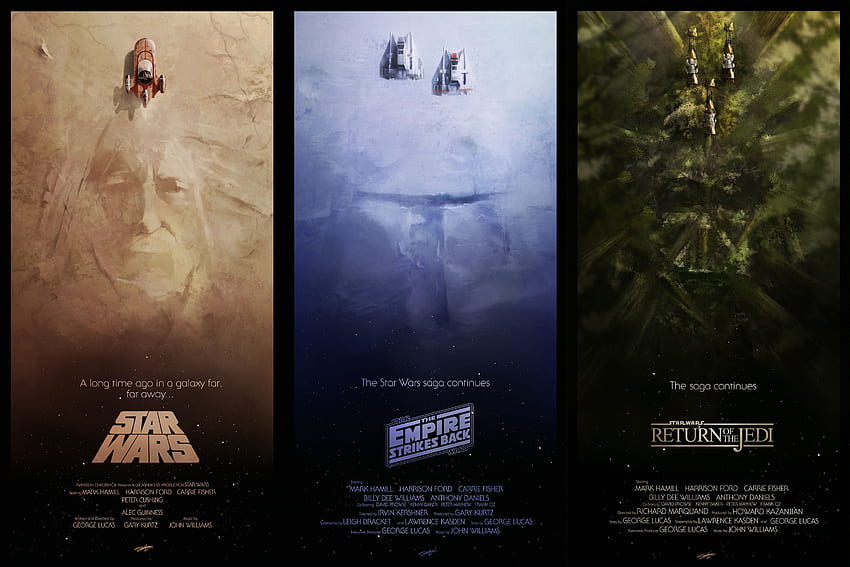 Star Wars Original Trilogy by Andy Fairhurst. Star wars poster, Star wars , Star wars prints HD wallpaper