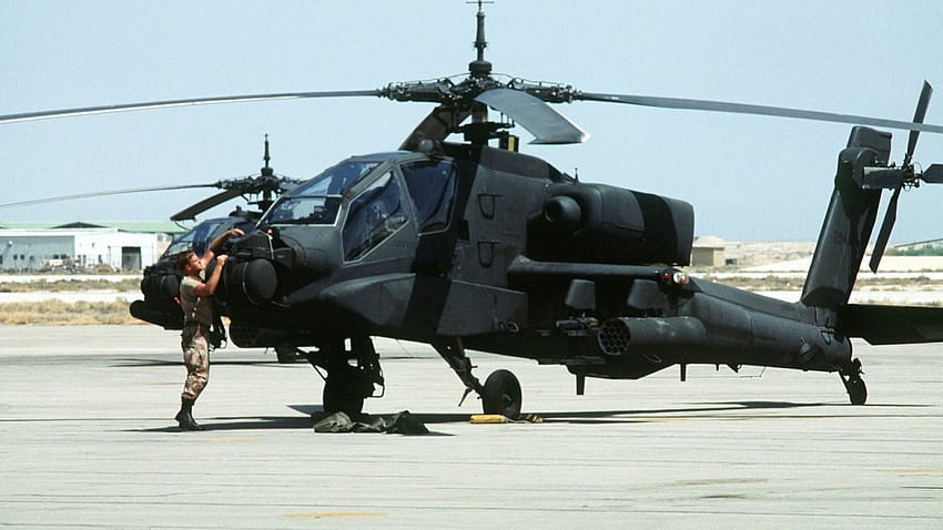 AH 64 Apache Helikopter, Apache, AH 64, Wojskowe, Śmigłowiec Tapeta HD