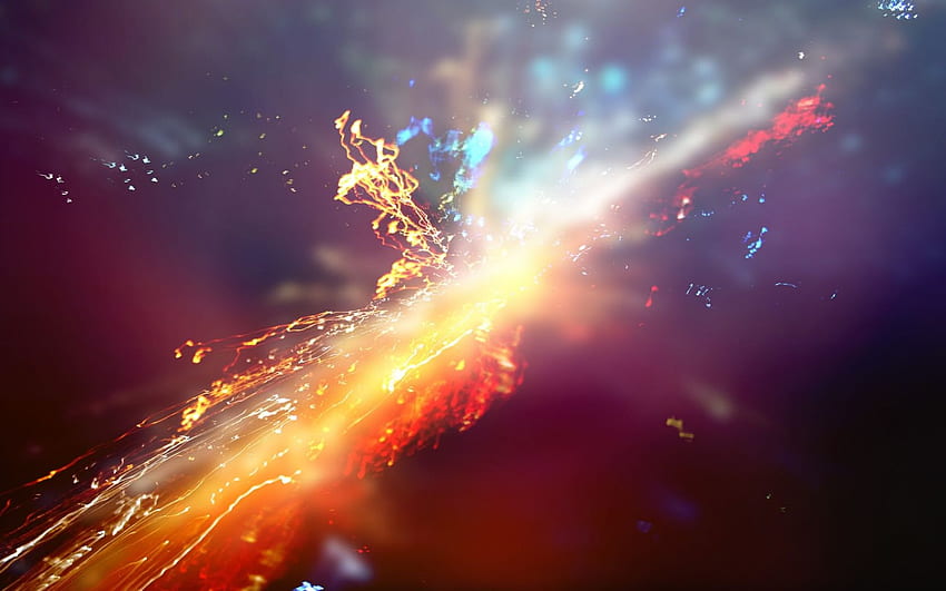 Home Browse All Colorful Particle Collision HD wallpaper