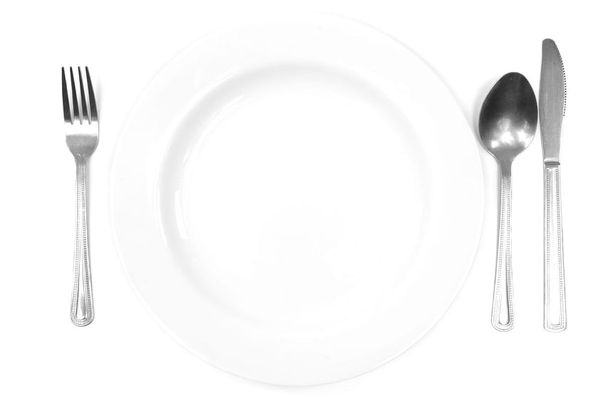 Estoque de pratos e talheres - domínio público, prato de jantar papel de parede HD