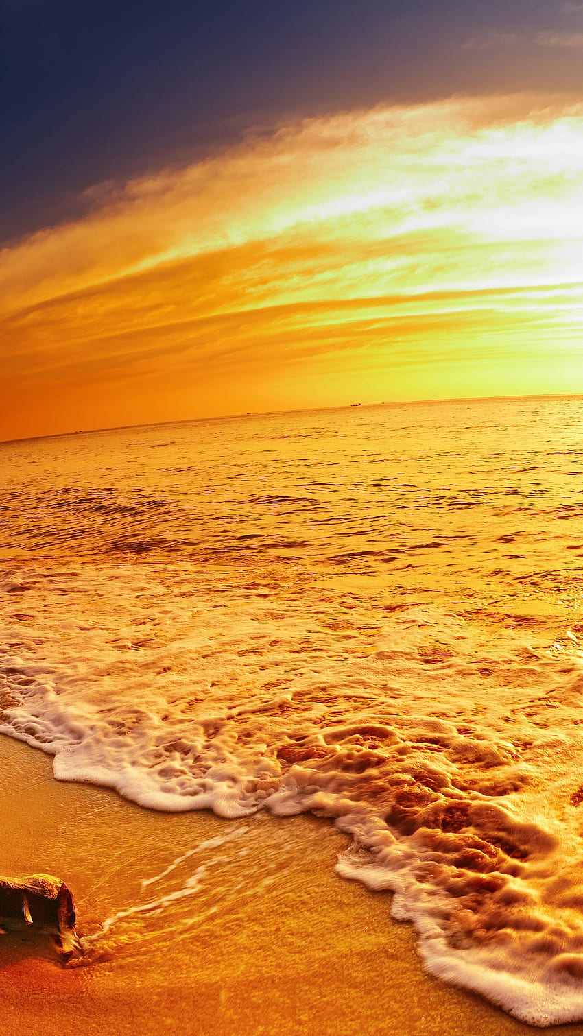 Beach, , , , ocean, sea, sunset, travel, Nature, Yellow Sea HD phone  wallpaper | Pxfuel