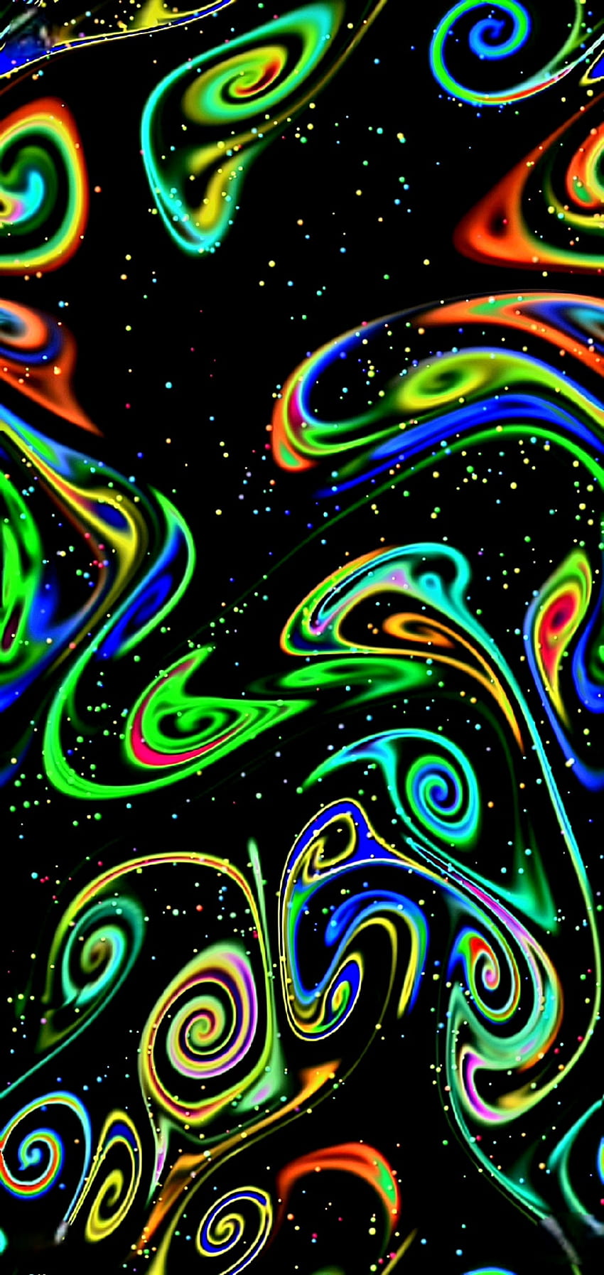 Neon Swirls Aqua Art Hd Phone Wallpaper Pxfuel 