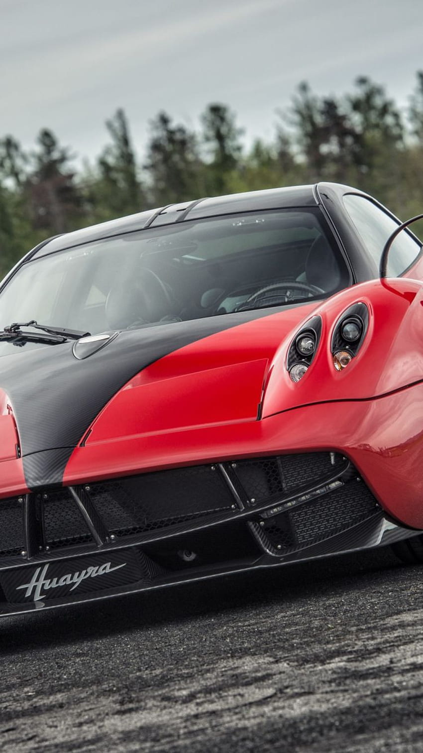 sports car, red, pagani huayra, 2019 HD phone wallpaper