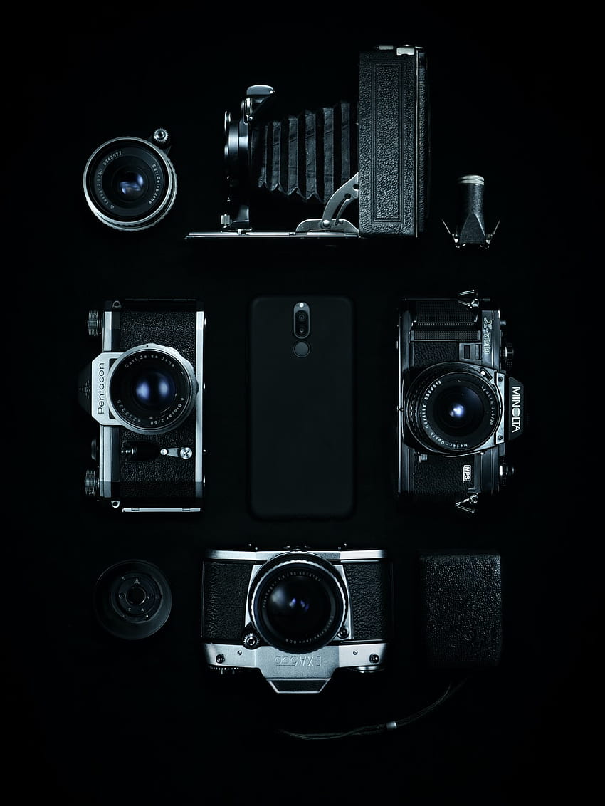 Black film cameras – Black, Black Aesthetic Camera HD phone wallpaper ...