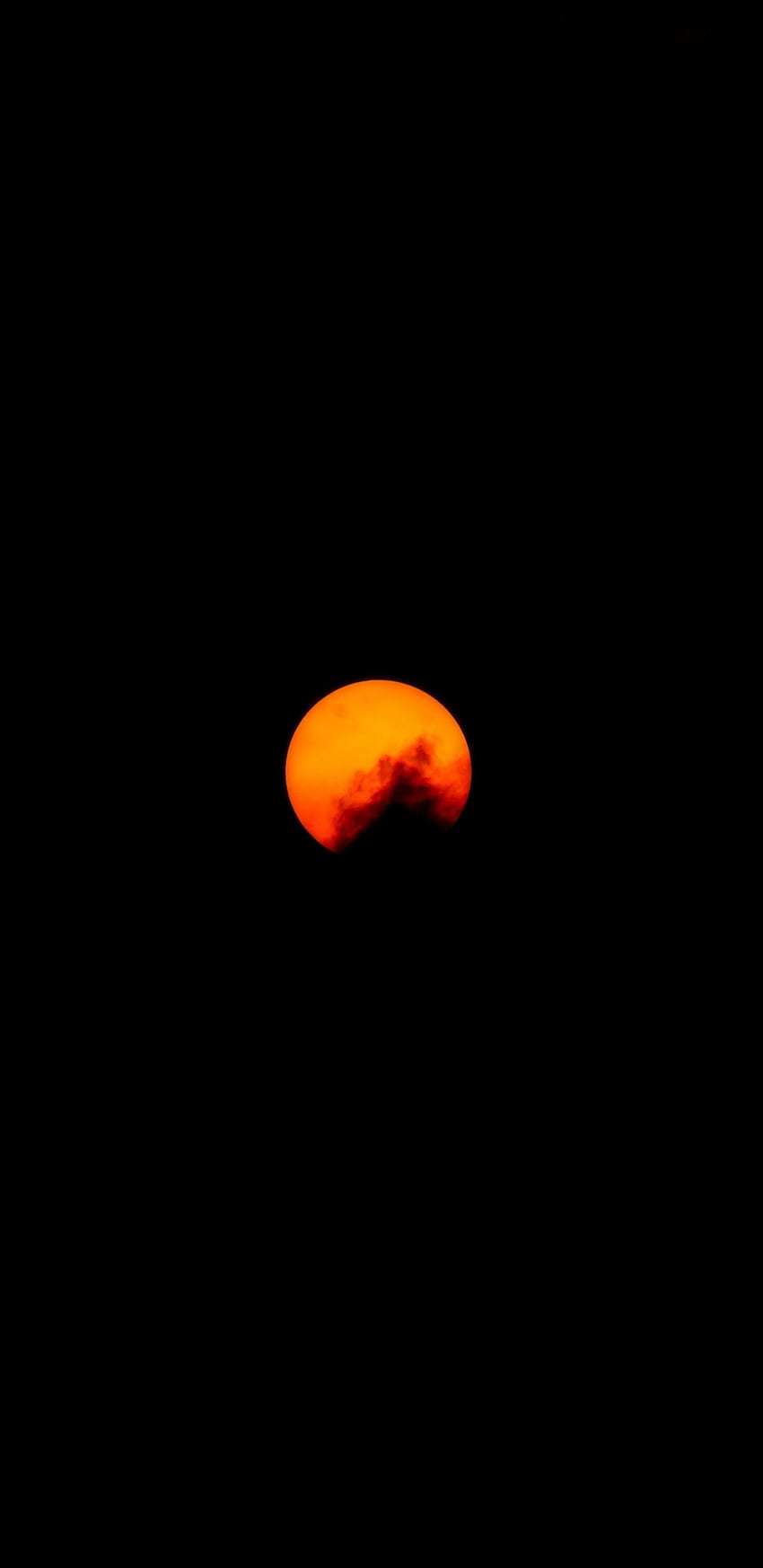 พระจันทร์ พระจันทร์สีส้ม มินิมอล ในปี 2020 มินิมอล พระจันทร์สีส้ม เครซี่ มินิมอลสีดำและสีส้ม วอลล์เปเปอร์โทรศัพท์ HD
