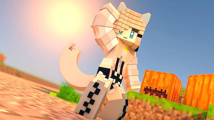 Fille avec des skins de queue pour Android, Skins Minecraft Cute Girl Fond d'écran HD