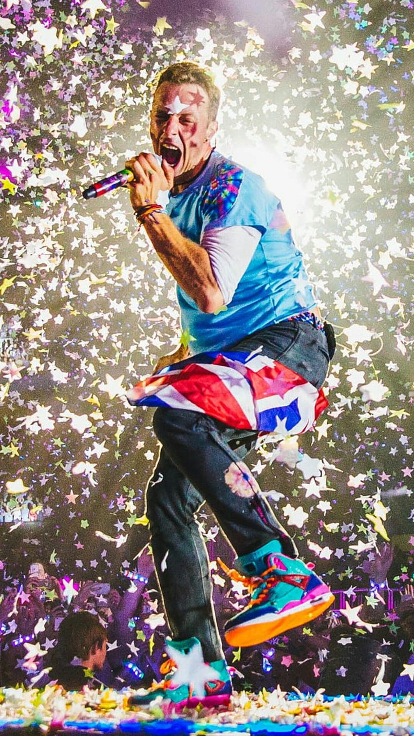 Gwiazdy, koncert Coldplay Tapeta na telefon HD