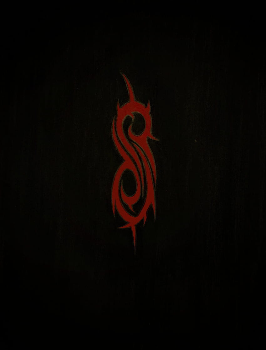 Logotipo de nudo corredizo. Logotipo rojo de Slipknot. darián logotipo de nudo corredizo fondo de pantalla del teléfono