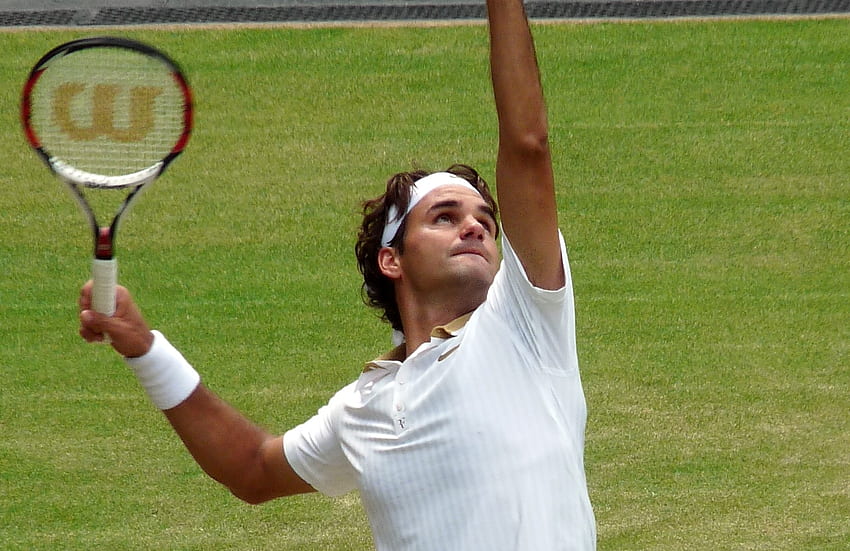 Does the Legendary Roger Federer even need the 18th ?, Roger Federer Serve HD wallpaper