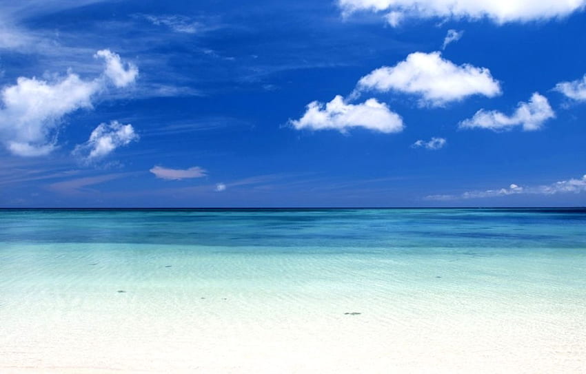 Okinawa Beach, Beach Sky HD wallpaper