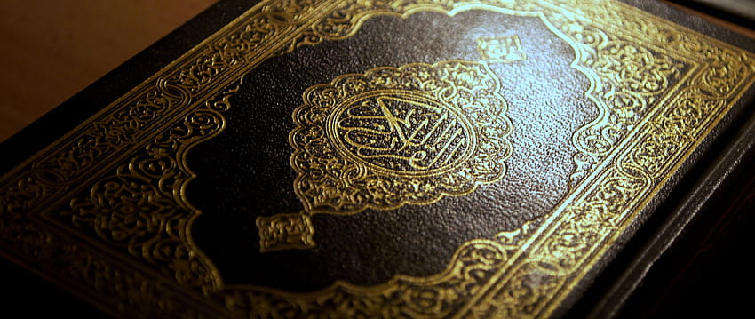 arabic, islam, calligraphy, quran, macro, holy book dual wide background, Arabic HD wallpaper