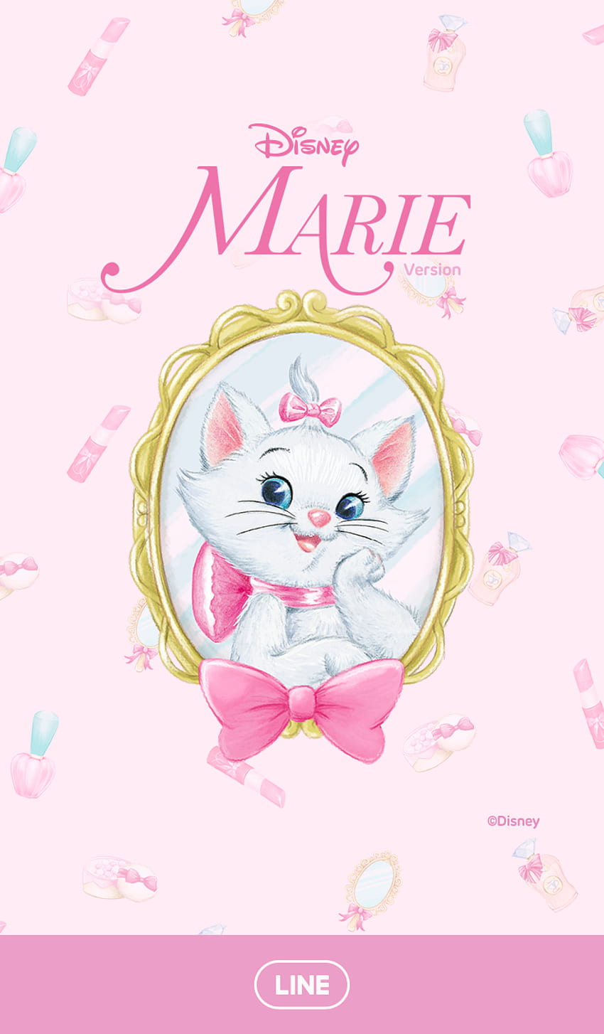 Disney Marie (Cosmetics) – Tema LINE HD phone wallpaper